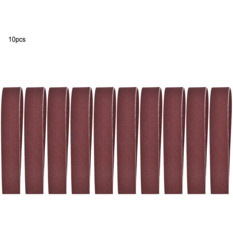 10 Schleifbänder von 760 x 25 mm, 30 x 1 Zoll, für Schleifmaschinen, Körnung 240-1000 (600)