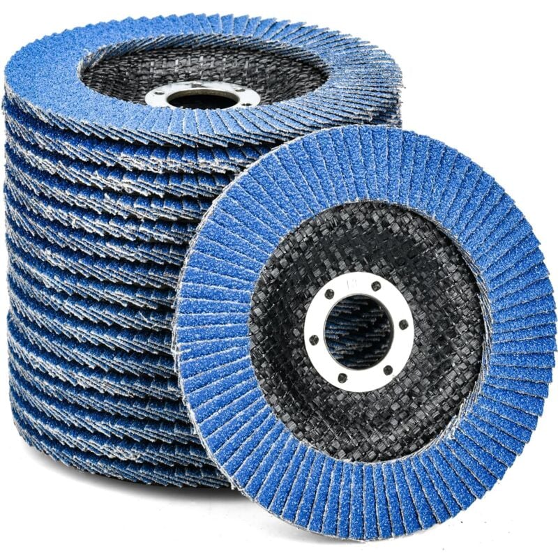 Image of 10 Schleifscheiben ø 125 mm x 22,2 mm Körnung 40 zum Entgraten, Entrosten, Polieren und Finishen