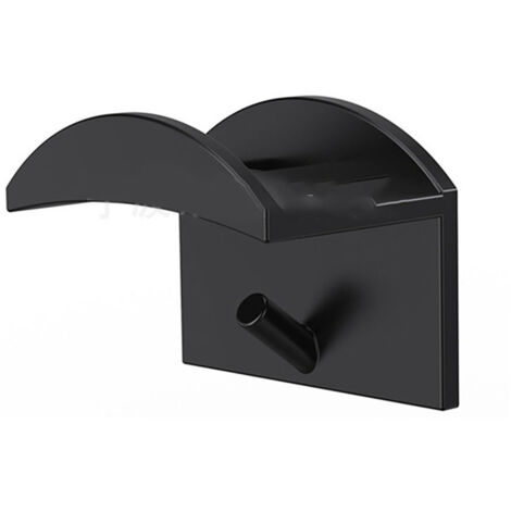 10 schwarze, selbstklebende Huthaken, transparente und robuste Wandhalterung zur Aufbewahrung von Mützen und Hüten