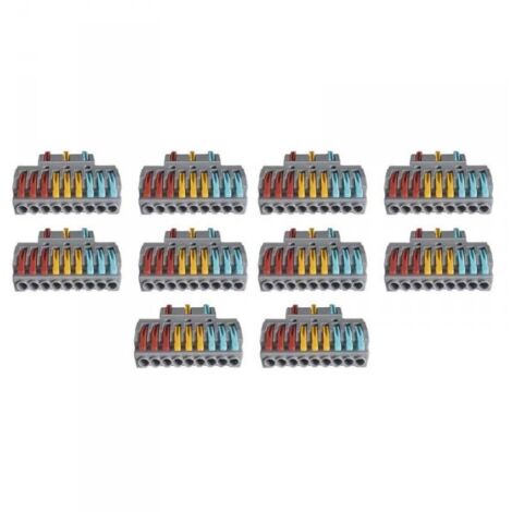 10 Sdoppiatore Elettrico Compatto Connettore Morsetto Elettrico Cavo Connettore 3P-9P