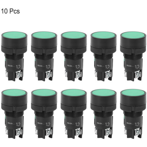 10 selbstverriegelnde Drucktaster XB2-EH, 660 V, 10 A, Grün, Serie XB2-EH135