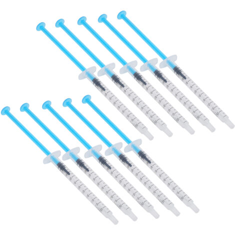 10 seringues jetables industrielles 1ml à embout droit pour applications manuelles
