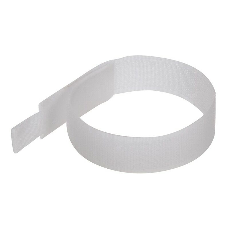 Silverline - 10 serre-câbles autoagrippants - 150 mm blanc
