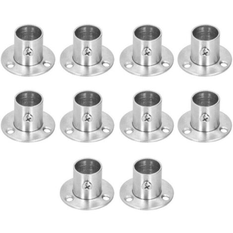 10 Set Base de support à brides Épaisseur Acier Inoxydable Tige Tube Support HardwaresΦ19