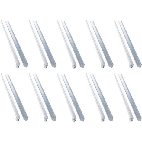 10 Set Erdanker für Rasenkante schmale 40 x 2,6 x 0,2 cm
