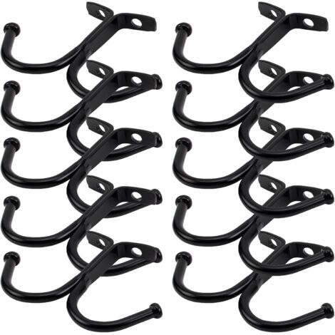 10 soportes metálicos para tazas, ganchos para debajo del armario, ahorran espacio para guardar tazas, utensilios de cocina, objetos pequeños, ropa, etc.