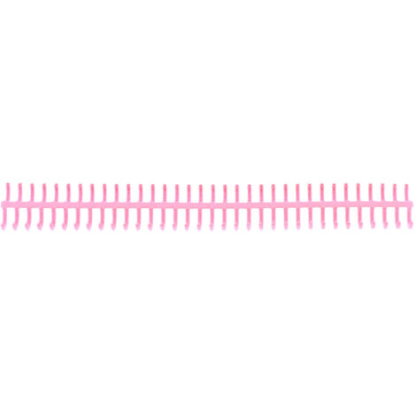 10 Spirales de Reliure 34 Trous en Polypropylène Rose pour Classeurs et Documents de Bureau