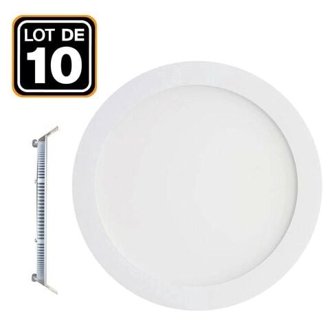 EUROPALAMP 18W LED-Einbauleuchte, rund, Extra flach Neutralweiß 4500K