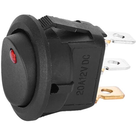 10 SPST 12V wasserdichte Marine-LED-Schalter mit silbernen Anschlüssen für Strahler
