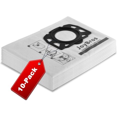 10 Staubsaugerbeutel für Kärcher WD2 Plus WD3S WD 3 S WD 3 V KFI 357 KWD 1-3 2.863-314.0 SE4001 SE4002