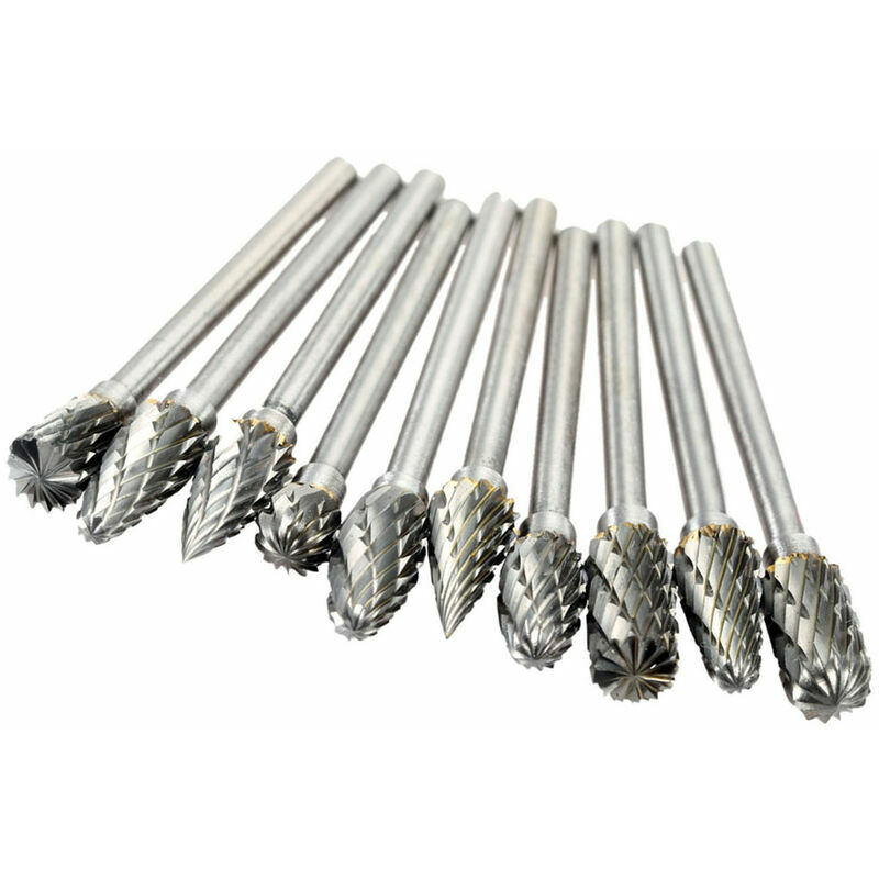 10 Stück 0,12 0,24 Zoll elektrisches Schleifzubehör Wolframstahl-Hartmetall-Frässtifte für CNC-Gravur-Rotationsfräswerkzeug-Set | 06286534794910 10 Stück 0,12 0,24 Zoll elektrisches Schleifzubehör Wolframstahl-Hartmetall-Frässtifte für CNC-Gravur-Rotationsfräswerkzeug-Set | 06286534794910