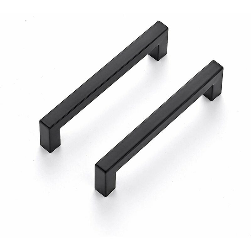 10 Stück 128 mm schwarze Möbelgriffe für Küchenschränke, Schrankgriffe, Schubladengriffe aus Edelstahl, schwarze Türgriffe für Küchenschränke. | 07634066155775 10 Stück 128 mm schwarze Möbelgriffe für Küchenschränke, Schrankgriffe, Schubladengriffe aus Edelstahl, schwarze Türgriffe für Küchenschränke. | 07634066155775