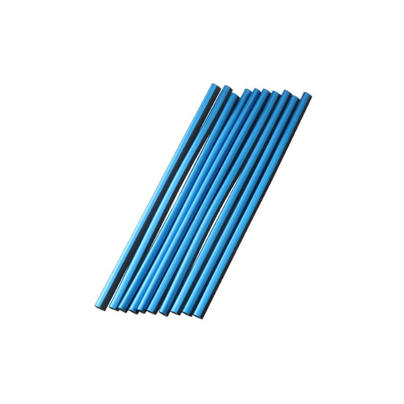 10 Stück 19 cm Auto Dekoration U-förmige Zierleiste pvc farbig glänzend Chrom (blau) | 08300021012528 10 Stück 19 cm Auto Dekoration U-förmige Zierleiste pvc farbig glänzend Chrom (blau) | 08300021012528