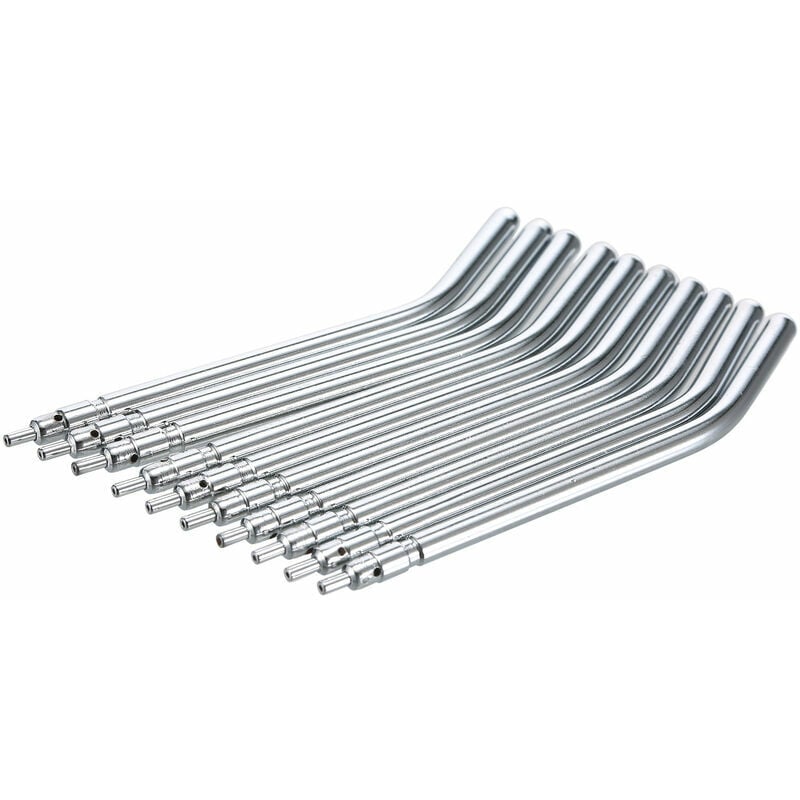 10 Stück 3-Wege-Dentalluft-Wasserspritzen-Sprühdüsen-Spitzen Edelstahlrohr-Spritzen-Sprühdüsen-Spitzen für die Zahnaufhellung, Silber | 07634062347938 10 Stück 3-Wege-Dentalluft-Wasserspritzen-Sprühdüsen-Spitzen Edelstahlrohr-Spritzen-Sprühdüsen-Spitzen für die Zahnaufhellung, Silber | 07634062347938