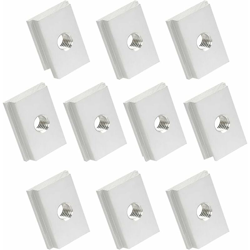 10 Stück 30 x 23 mm M8 T-Mutter, Gleitmutter, Aluminiumlegierung, Schlitz-T-Muttern, Gewinde-Schiebemuttern, Zimmerei, Holzbearbeitungswerkzeuge, | 09465851315344 10 Stück 30 x 23 mm M8 T-Mutter, Gleitmutter, Aluminiumlegierung, Schlitz-T-Muttern, Gewinde-Schiebemuttern, Zimmerei, Holzbearbeitungswerkzeuge, | 09465851315344