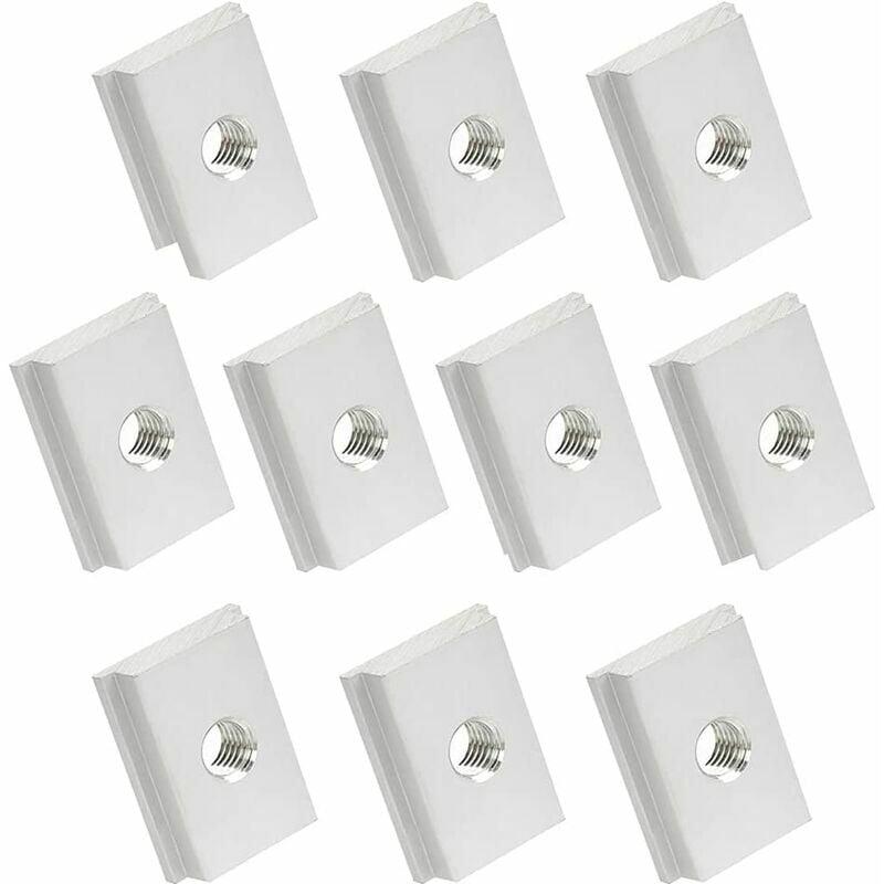 10 Stück 30 x 23 mm M8 T-Mutter Gleitmutter Aluminiumlegierung Schlitz-T-Muttern Gewindegleitmuttern Zimmerei Holzbearbeitungswerkzeuge | 06286528496332 10 Stück 30 x 23 mm M8 T-Mutter Gleitmutter Aluminiumlegierung Schlitz-T-Muttern Gewindegleitmuttern Zimmerei Holzbearbeitungswerkzeuge | 06286528496332