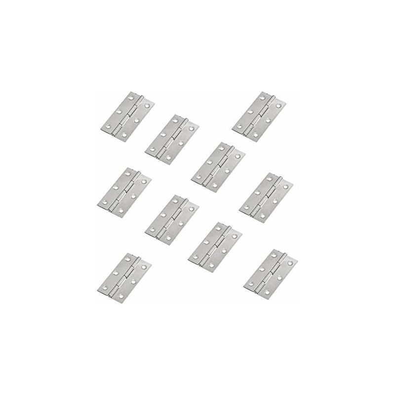 10 Stück Edelstahl-Heimmöbelbeschläge Türscharniere lang 32 cm x 44 cm, T-Audace | 09466991160207