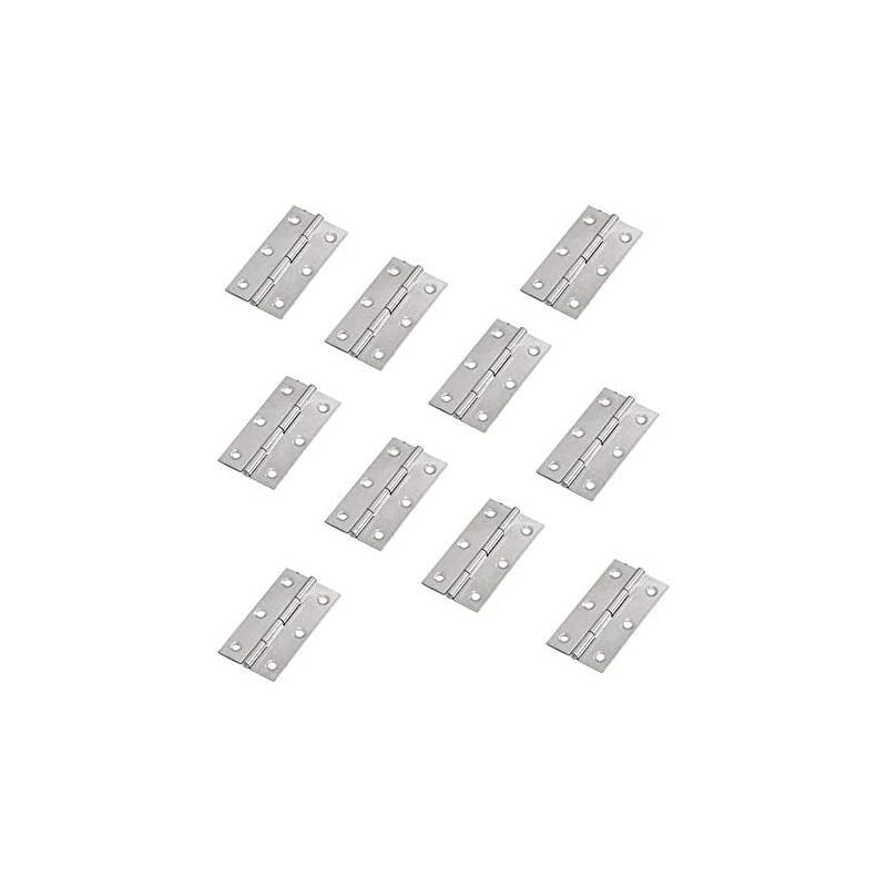 10 Stück Edelstahl Möbelbeschläge Türscharniere lang 55 mm x 34 mm | 06286528995439 10 Stück Edelstahl Möbelbeschläge Türscharniere lang 55 mm x 34 mm | 06286528995439