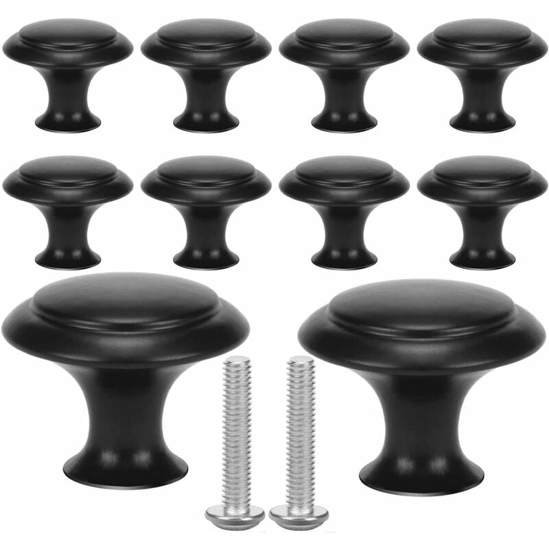 10 Stück Griff Kleiner Griff Stahl Schubladenknauf, Türknauf, für Kommode, Schrank, Möbel, Schranktür, Schwarz | 08300021017714 10 Stück Griff Kleiner Griff Stahl Schubladenknauf, Türknauf, für Kommode, Schrank, Möbel, Schranktür, Schwarz | 08300021017714