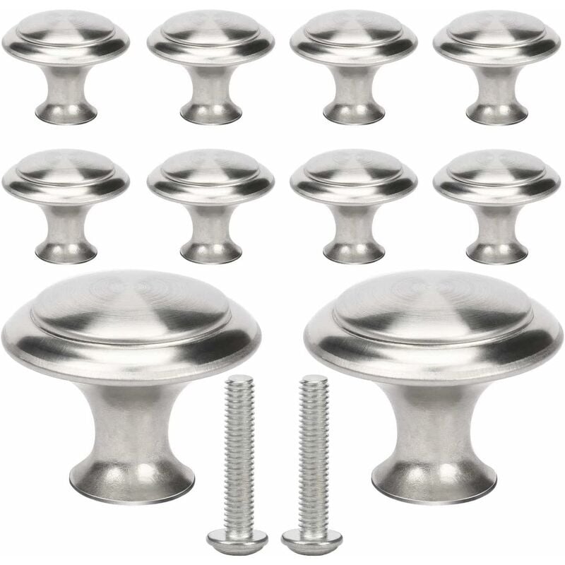 10 Stück Griff Kleiner Griff Stahl Schubladenknauf, Türknauf, für Kommode, Schrank, Möbel, Schranktür, Silber | 08300021017721 10 Stück Griff Kleiner Griff Stahl Schubladenknauf, Türknauf, für Kommode, Schrank, Möbel, Schranktür, Silber | 08300021017721