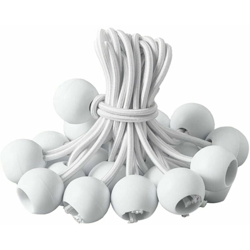 10 Stück kugelförmiger Expander, schwarzer elastischer Expander, elastischer Expander, Plane, Camping, Zelt, weißer Vorhang-Expander | 07634066204459 10 Stück kugelförmiger Expander, schwarzer elastischer Expander, elastischer Expander, Plane, Camping, Zelt, weißer Vorhang-Expander | 07634066204459