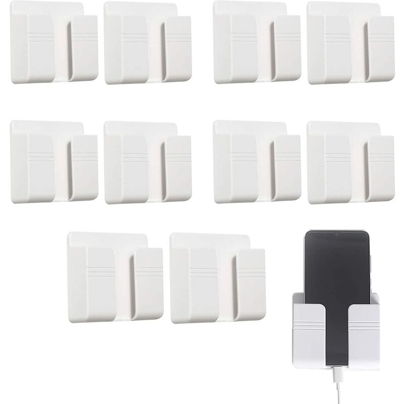 10 Stück Kunststoff Wandaufbewahrungsboxen für Fernbedienungen Wandmontierte Handyhalterung ohne Beschädigung Selbstklebend für Handy Ladestation, | 06931902890908 10 Stück Kunststoff Wandaufbewahrungsboxen für Fernbedienungen Wandmontierte Handyhalterung ohne Beschädigung Selbstklebend für Handy Ladestation, | 06931902890908