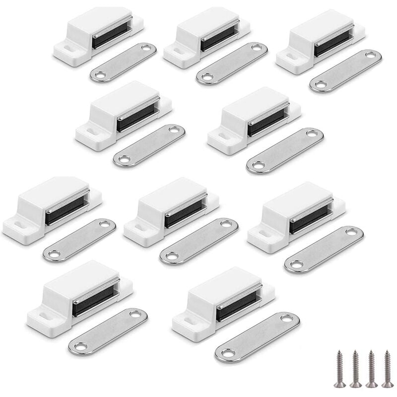 10 Stück Magnetschnäpper Magnet Türschließer für Möbel Schränke Magnetschloss mit Schrauben | 08131010849449