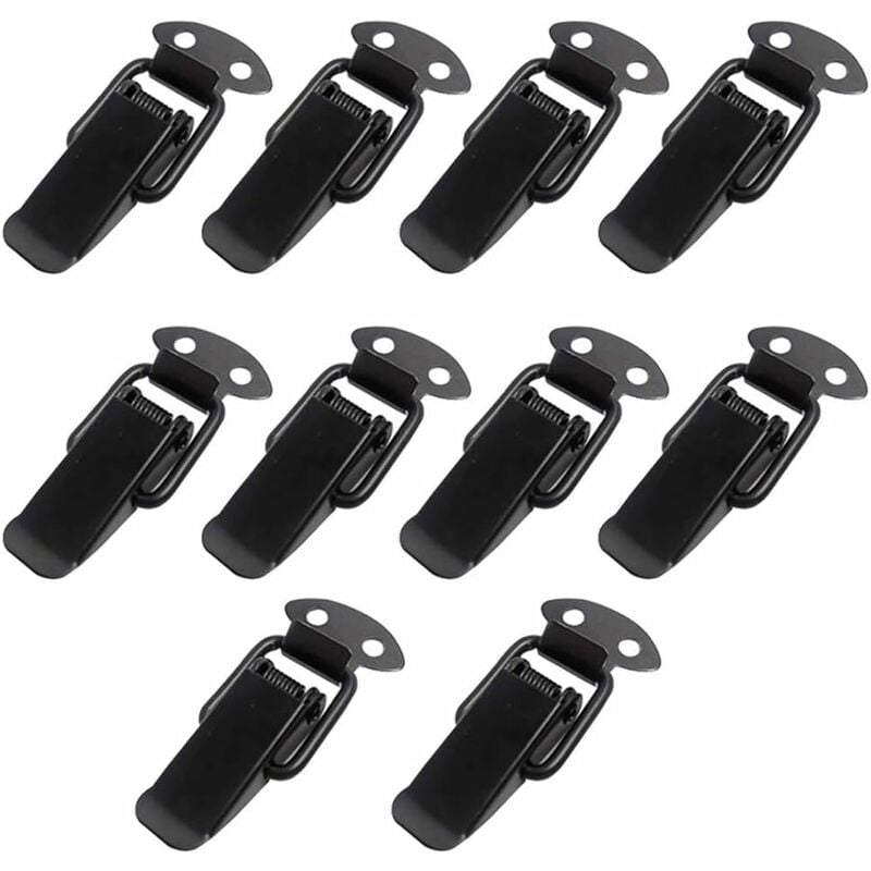 10 Stück Riegel Hasp Spring Latch Latch Toggle Hasp Toggle Edelstahl Spring Toggle Latch für Werkzeugkiste Schrank Tür Box Schublade | 06286529162458 10 Stück Riegel Hasp Spring Latch Latch Toggle Hasp Toggle Edelstahl Spring Toggle Latch für Werkzeugkiste Schrank Tür Box Schublade | 06286529162458