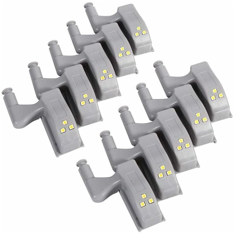 10 Stück Scharnier led Sensor Licht, Universal Schrank Schrank Schrank Kleiderschrank led Scharnier Licht Nachtlichter (Warmweiß) | 06286529164285 10 Stück Scharnier led Sensor Licht, Universal Schrank Schrank Schrank Kleiderschrank led Scharnier Licht Nachtlichter (Warmweiß) | 06286529164285