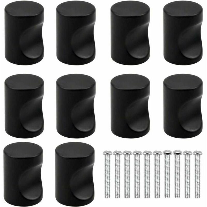 10 Stück schwarze Schubladentürgriffe, Möbelknöpfe, einzelne runde Schubladenknöpfe, moderne Türknöpfe, Möbelgriffe für Küchenschrank, Kinderzimmer | 07007910237567 10 Stück schwarze Schubladentürgriffe, Möbelknöpfe, einzelne runde Schubladenknöpfe, moderne Türknöpfe, Möbelgriffe für Küchenschrank, Kinderzimmer | 07007910237567