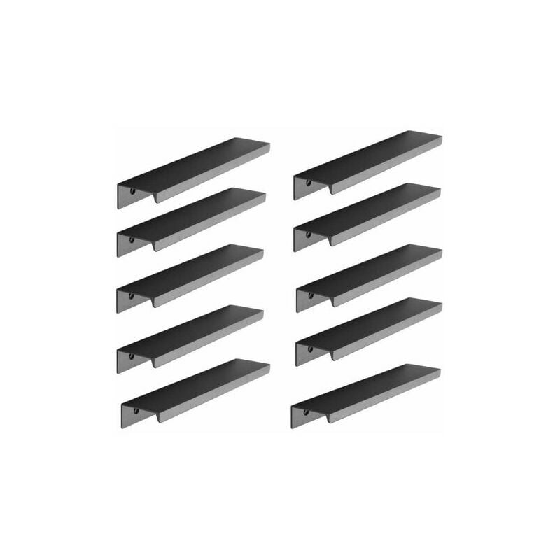 10 Stück schwarzer Küchenschrank-Schubladenschrankgriff (128 mm, schwarz) | 07634066093930 10 Stück schwarzer Küchenschrank-Schubladenschrankgriff (128 mm, schwarz) | 07634066093930