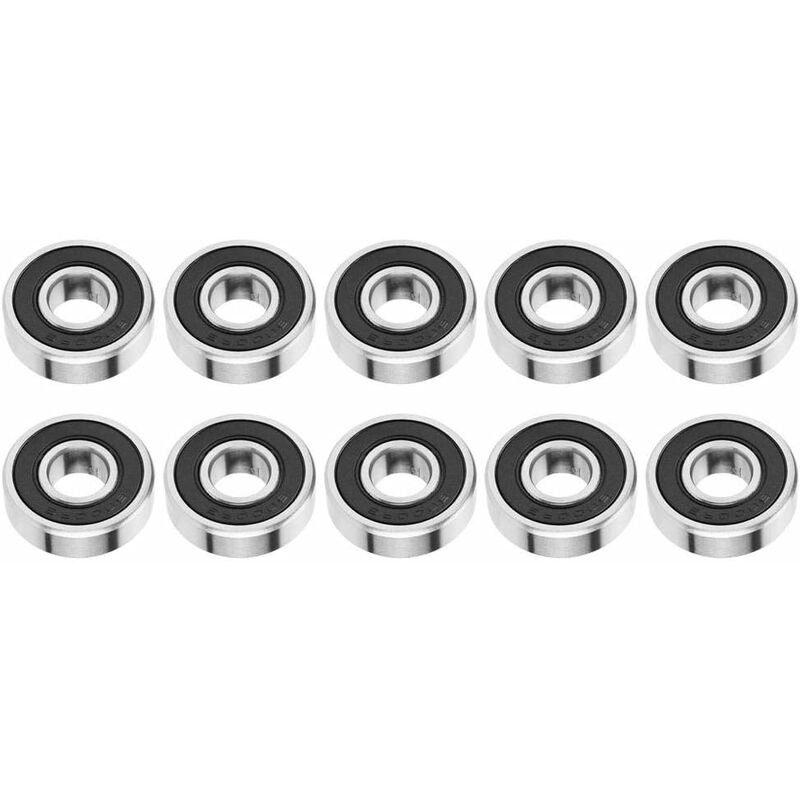 10 Stück versiegelte Gummi-Rillenkugellager, Hochgeschwindigkeits-Rillenkugellager 6000-2RS 10 26 8 mm | 06269772028917