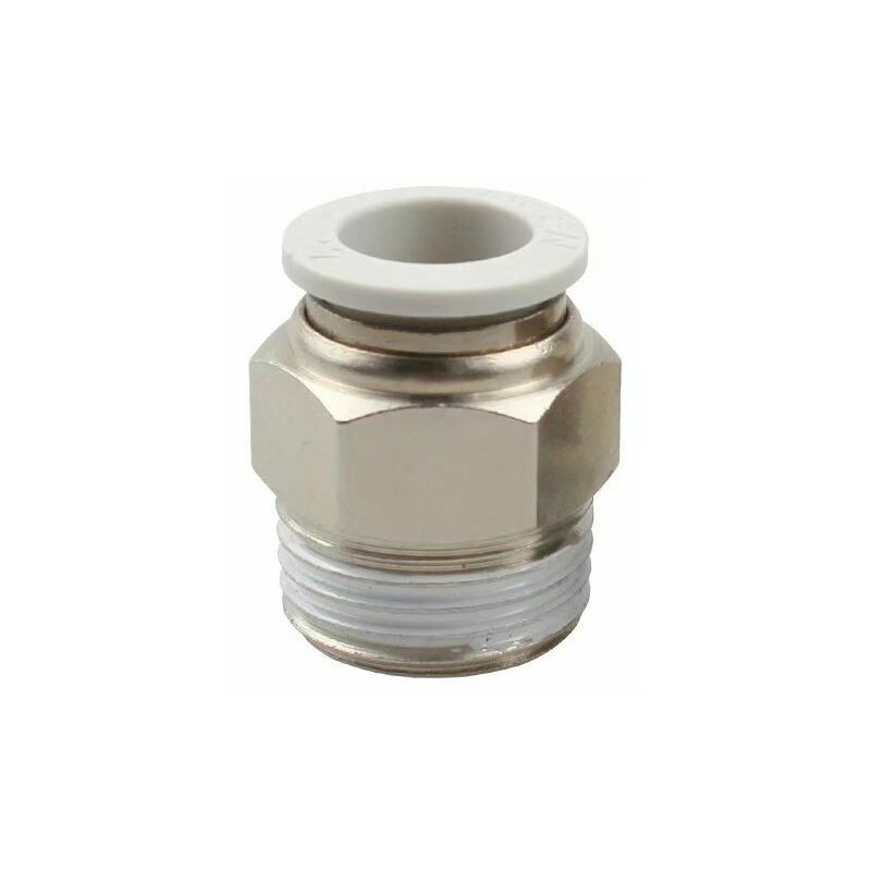 10 stücke Air Quick Connector Pneumatische Fittings Connector Quick Fittings Dia. 6 mm für die Industrie Automatisch (Weiß, PT1/2) | 07634066030102