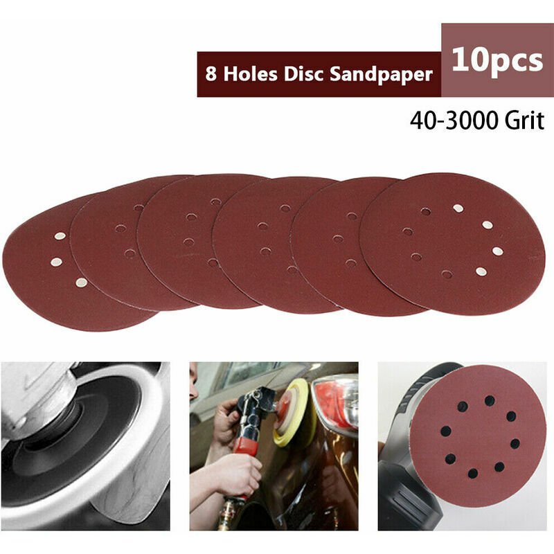 10 stücke P1500 Schleifpapier Schleifen Polieren Schleifscheibe 8 Löcher 125 mm | 06286528454639 10 stücke P1500 Schleifpapier Schleifen Polieren Schleifscheibe 8 Löcher 125 mm | 06286528454639