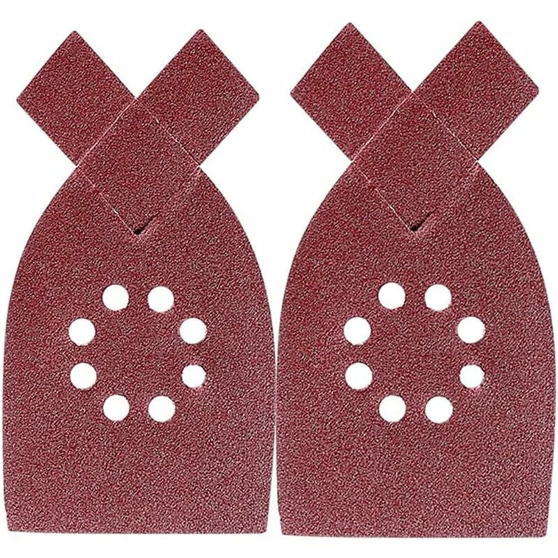10 stücke Sanding 40-1000 Körnung Aluminiumoxid Schwalbenschwanz Kaninchenohren Palmform Sandpapier (Color : Red, Size : Grit 60） | 09093563304471