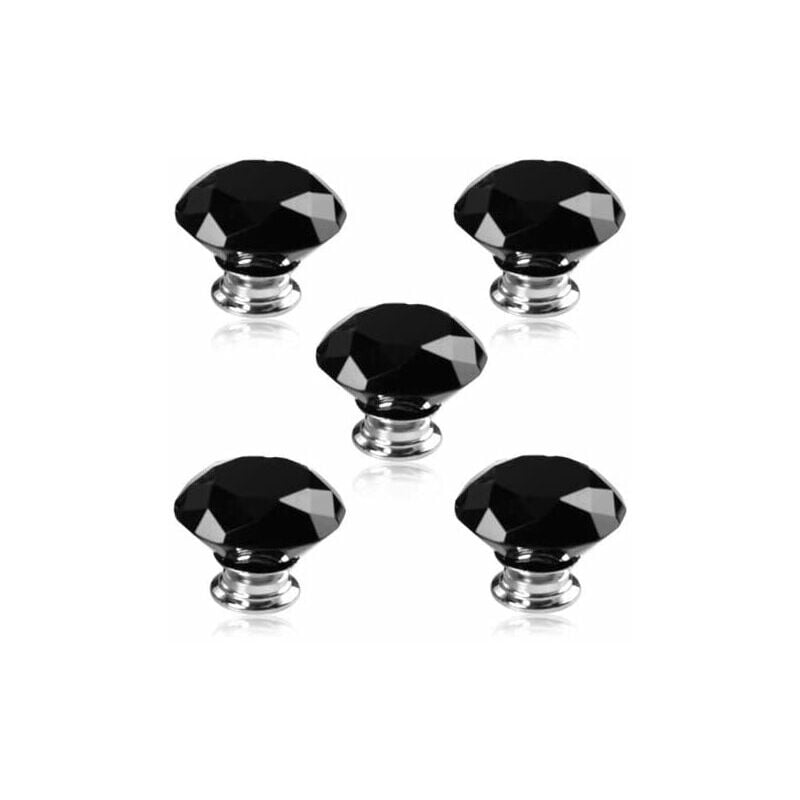 10 stücke/Durchmesser 30mm Schwarz Kristall Türknauf Knauf Schrank Schublade Möbel Glas Diamant Knopf | 07634066283348 10 stücke/Durchmesser 30mm Schwarz Kristall Türknauf Knauf Schrank Schublade Möbel Glas Diamant Knopf | 07634066283348