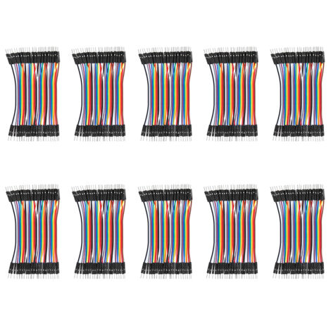 10 Stecker-Stecker-Verbindungskabel (2,54 mm) für Arduino und Leiterplatten – 10 cm – 10er-Pack