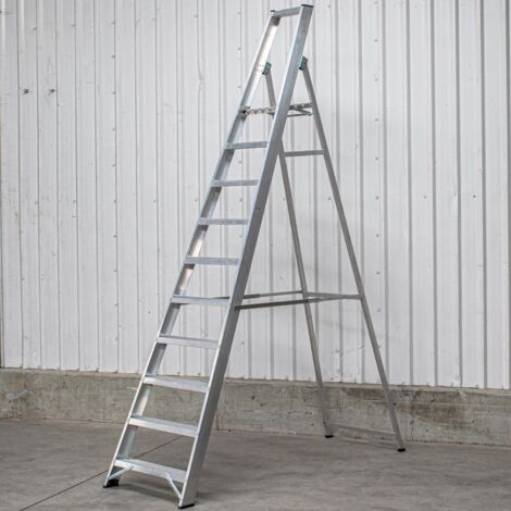 10 Step Industrial Platform Step Ladder