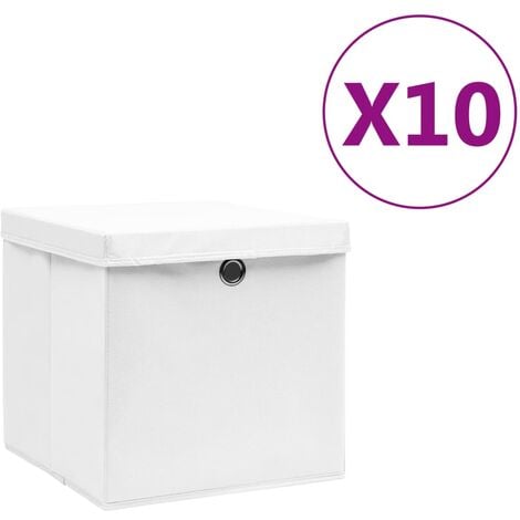 Leitz Aufbewahrungsbox aus Stoff mit Deckel klein, Samtgrau, 2er-Pack