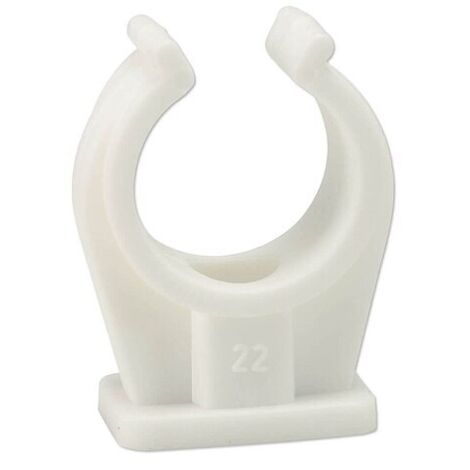 10 Stk. Einzel-Rohrclip 20 - 22 mm