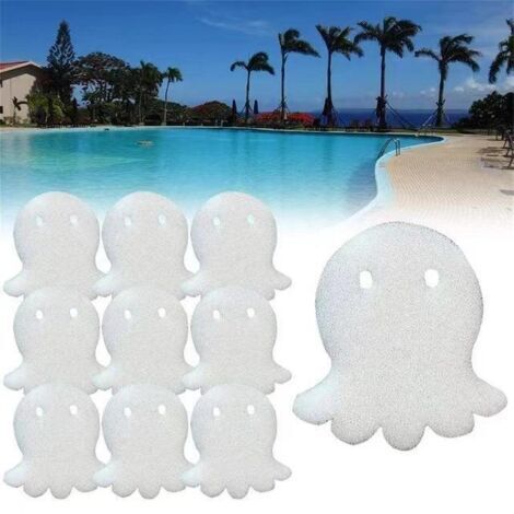 10 Stk. Poolschaumfilter, ölabsorbierender Schwamm, Badeschwamm, Reinigungsschwamm, Octopus Filterschaum
