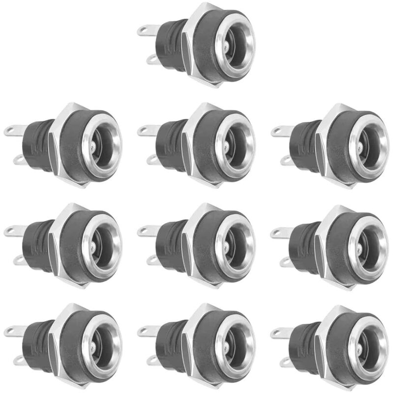Image of 10 Stück DC Buchse 5.5 x 2.1mm 2 Polig DC Power Jack Buchse DC Einbaubuchse DC Steckverbinder