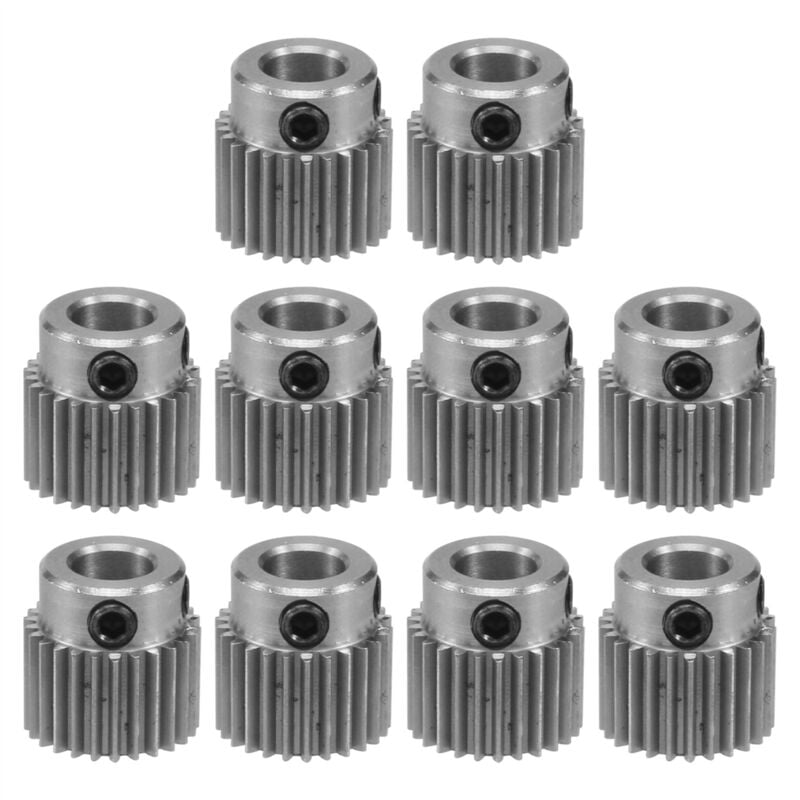 Image of 10 StüCke Extruder Wheel Gear 3D Drucker Teile 36 ZäHne Zahnrad Edelstahl für -10, -10S, S5, 3