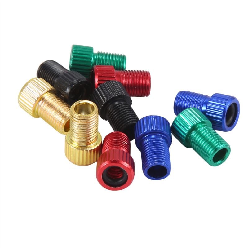 Image of Tlily - 10 StüCke Presta zu Schrader Ventil Adapter Konverter Multicolor Fahrrad Reifen
