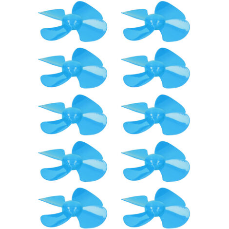 10 Stück 100 mm 4-Blatt blaue XR-150 Propeller für den Modellbau mit 2 mm Loch