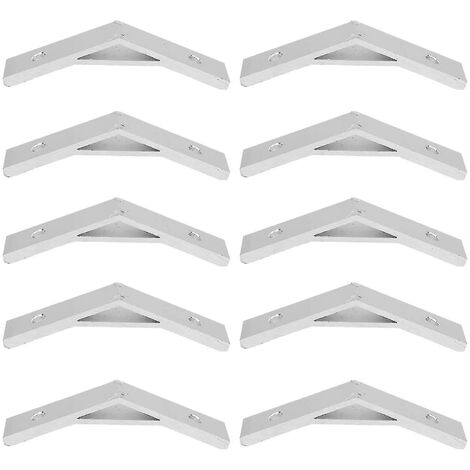 10 Stück 135 Grad Halterungswinkel, Aluminium-Silber-Eckstreben (2022)