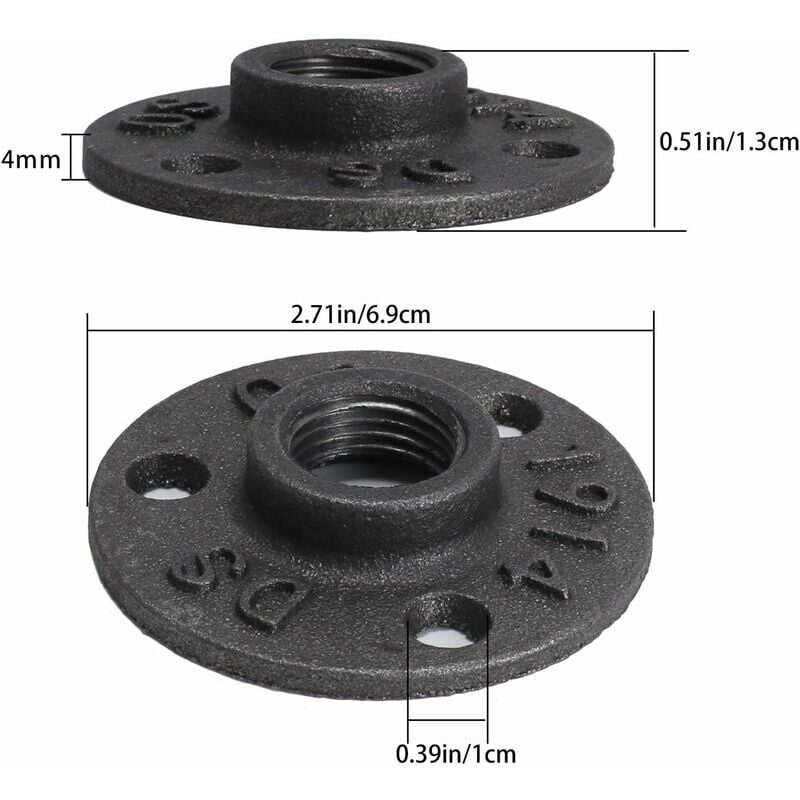 10 Stück 3/4 Zoll bsp Bodenflansch Gusseisen Gewindeflansch Schwarz Rohrflansche 3-Loch-Gewindeanschluss mit Schrauben für Industriemöbel diy | 09457888566288 10 Stück 3/4 Zoll bsp Bodenflansch Gusseisen Gewindeflansch Schwarz Rohrflansche 3-Loch-Gewindeanschluss mit Schrauben für Industriemöbel diy | 09457888566288