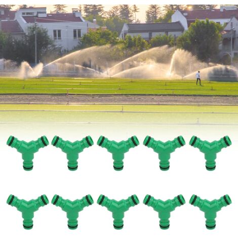 10 Stück 3-Wege-Y-Verbinder für Gartenschläuche, Gartenbewässerungsanschluss