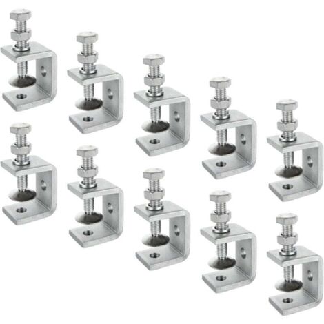 10 Stück 30-mm-C-Klemmen, Edelstahl 304, einstellbarer Spannbereich 0–25 mm, für Schweißarbeiten, Schreinerarbeiten, Heimwerken und Möbelbau.