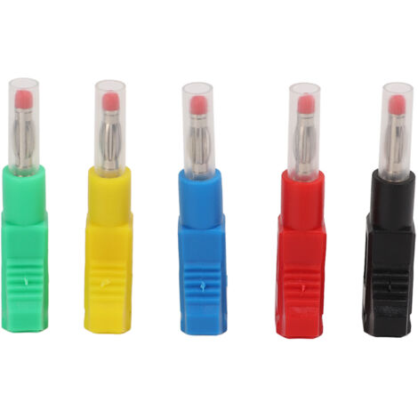 10 Stück 4 mm einziehbare Bananenstecker-Testspitzen, lötbar, CAT II 600 V 32 A, mehrfarbig, für digitale Geräte
